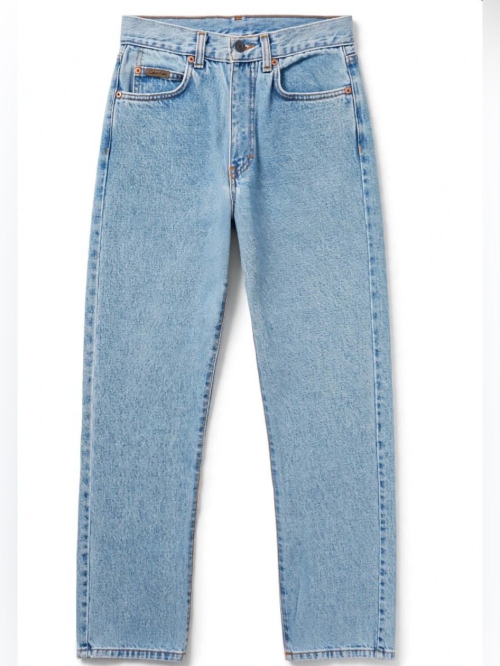 Vintage 90’s Calvin Klein Jeans Size 7 High Rise Tapered Mom Jeans Light Wash